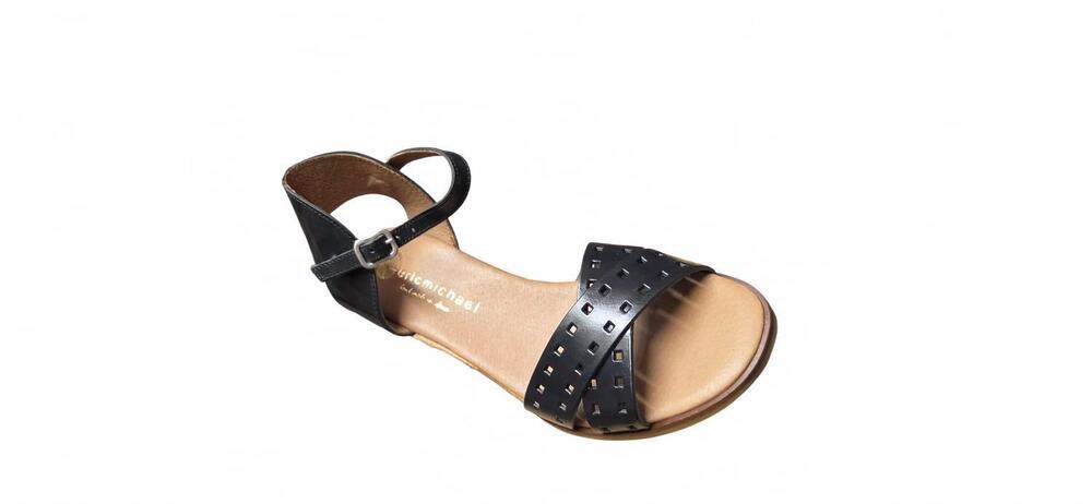 NEW ERIC MICHAEL women's mega dakota sandal in black